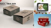 8394+ Food Box Mockup Psd Free Download PSD for Free