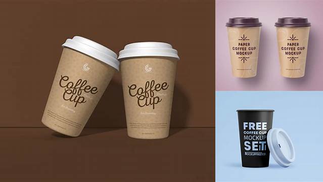 8395+ Paper Coffee Cup PSD Mockup Front View Advanced Editable Template Free