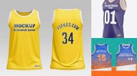 840+ Basketball Jersey PSD Mockup Half Side View Versatile Photoshop File