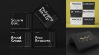 8400+ Black Box Mockup Premium PSD Freebie