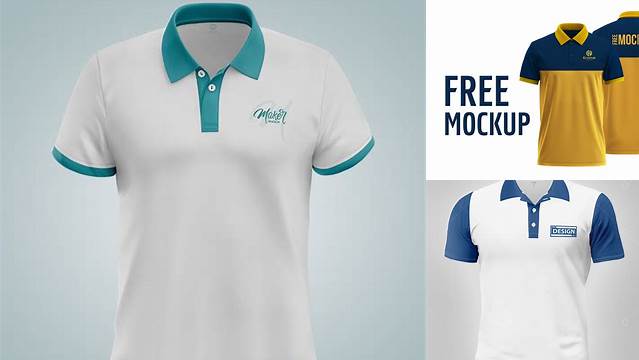 8405+ Camisa Polo Mockup Free High Resolution