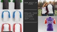 8412+ Raglan Mockup Psd Best for Showcase