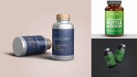 8418+ Supplement Bottle PSD Mockup Unique High-Resolution Design Freebie