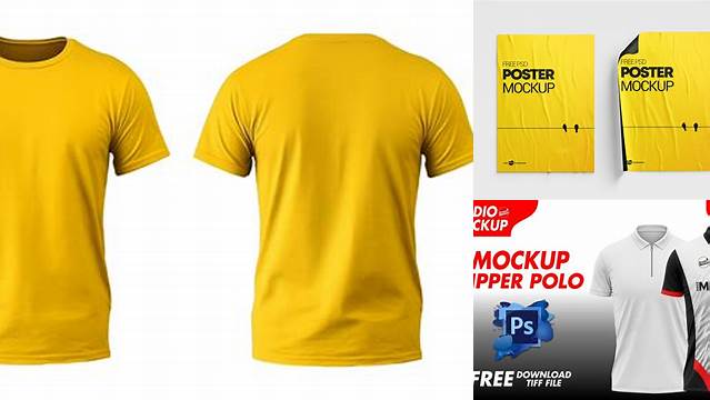 8418+ Yellow Images Free Mockup Include TIFF