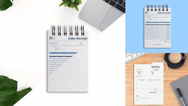 8419+ Receipt Book Mockup Easy Editable