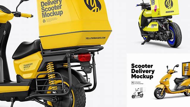 8421+ Delivery Scooter Mockup Digital Download