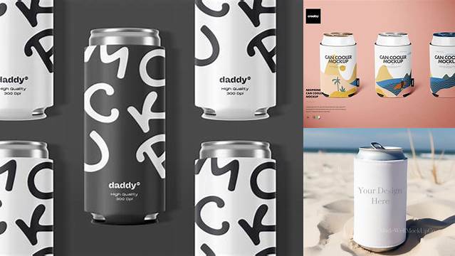 8422+ Koozie Mockup Free High-Quality PSD