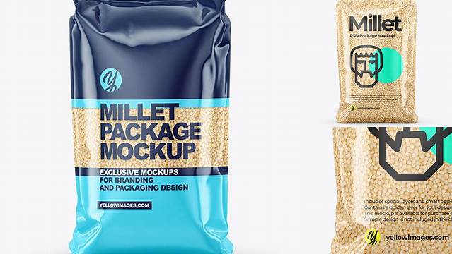 843+ Millet Package PSD Mockup Premium Mockup Freebie