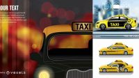 8435+ Taxi Mockup Free Stylish PSD for Free