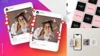 8443+ Mockup Instagram Feed Versatile PSD Mockup File