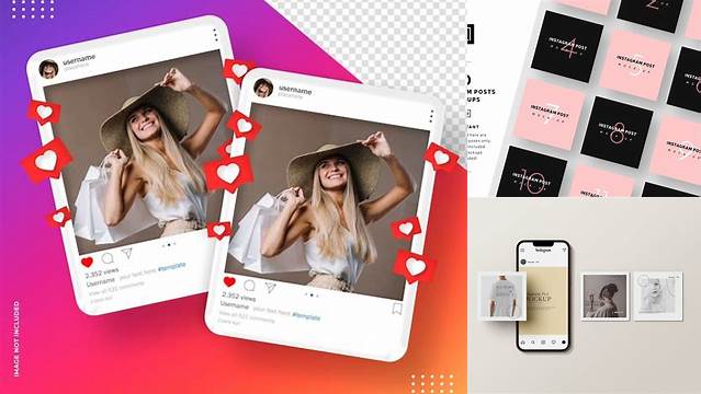 8443+ Mockup Instagram Feed Versatile PSD Mockup File