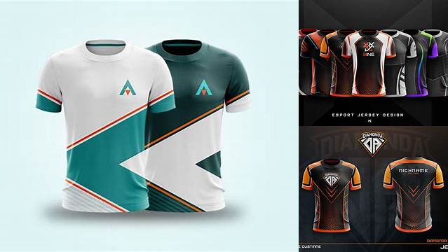 8453+ Gaming Jersey Template Psd Elegant Photoshop Mockup