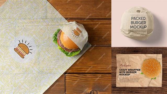 8455+ Burger Wrap Mockup Free Premium PSD Freebie