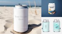 8455+ Koozie Mockup Free Best for Showcase