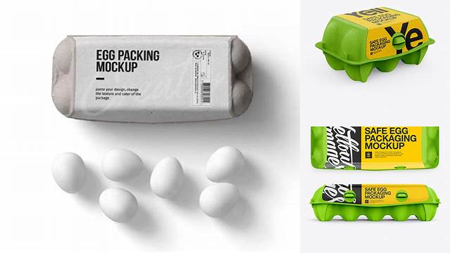 8456+ 10 Egg Carton PSD Mockup Front Free Graphic Design Resource