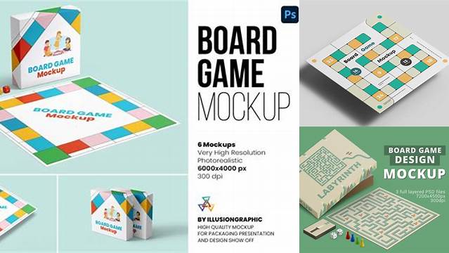 8456+ Board Game Mockup Easy-to-Use PSD Template