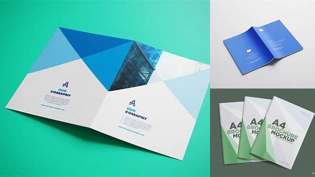 8456+ Matte A4 Brochure PSD Mockup Smart Design Template Free