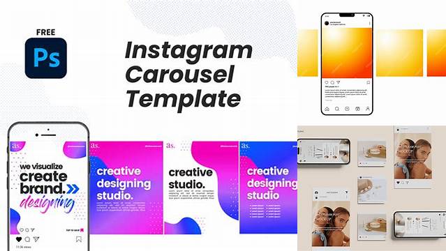 8458+ Instagram Carousel Mockup Professional PSD Mockup