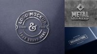 8466+ Metal Logo Mockup Psd PSD Download