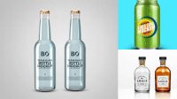 8468+ Clear Bottle With Soft Drink PSD Mockup Free Creative Design