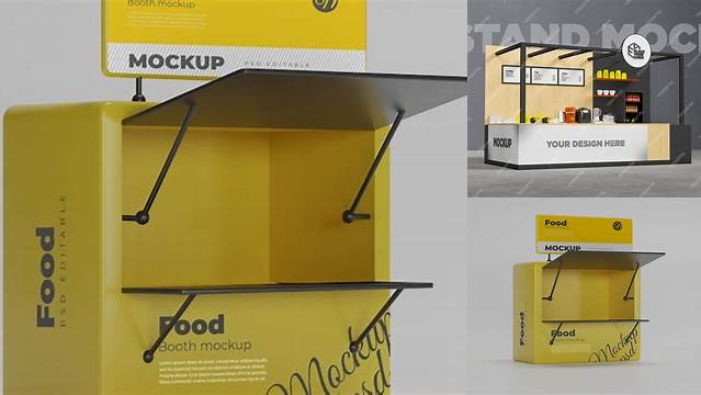 8469+ Food Booth Mockup Best for Showcase