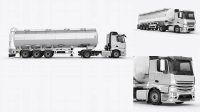 8469+ Tank Truck HQ PSD Mockup Half Side View Best Free Mockup PSD