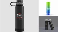 8473+ Matte Metallic Thermos PSD Mockup Digital Resource Free Download