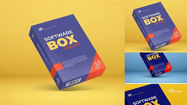 8478+ Software Box Mockup Online Customizable Design Files