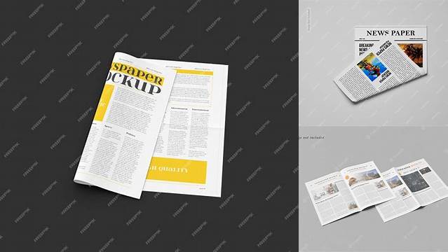 8481+ Mockup Jornal Editable PSD File