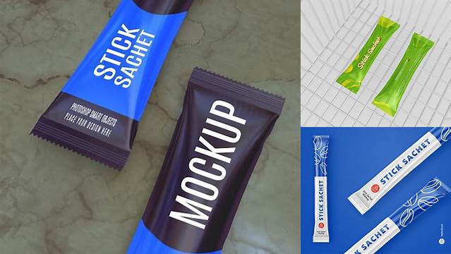 8482+ Stick Sachet PSD Mockup Exclusive Digital PSD Resource