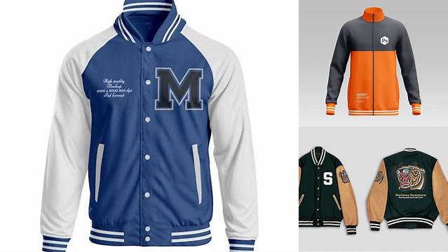 8484+ Baseball Jacket Mockup Psd Free Smart PNG Image