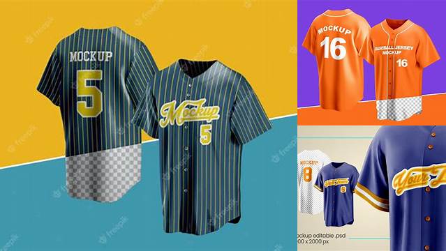 8486+ Free Baseball Jersey Mockup Psd Easy Editable