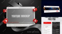 8487+ Youtube Mockup Psd Best for Showcase