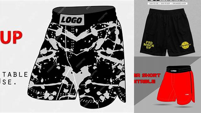 849+ Mma Shorts Mockup Mockup PSD