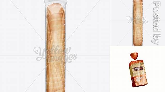 8493+ Long Thin Loaf of Wheat Bread Package PSD Mockup Creative Layered Design File