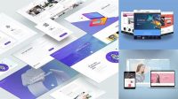 8494+ Website Mockup Psd Free High-End Creative PSD Template