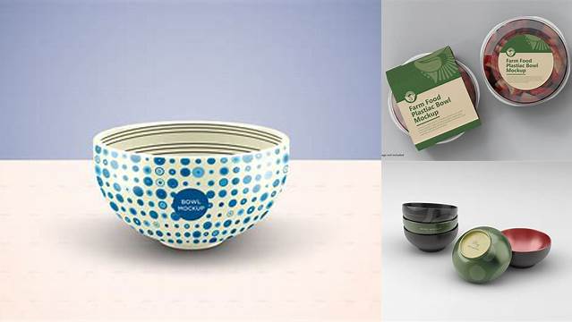 8496+ Plastic Bowl Mockup Hight Resolution