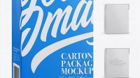 8503+ 390ml Carton Package PSD Mockup Half Side View High-End Layered Mockup Free