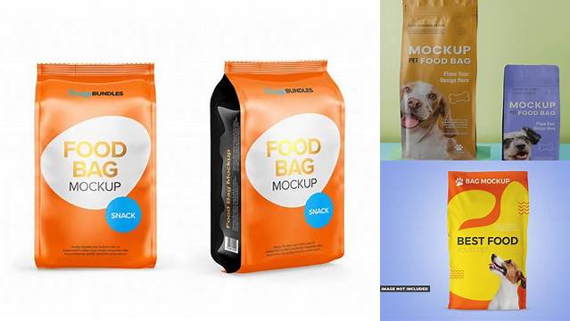 8510+ Pet Food Bag Mockup Free Editable PSD File