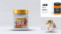 8510+ Square Plastic Jar Mockup Include TIFF