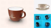 8513+ Ceramic Coffee Cup with Sauser PSD Mockup Mockup PSD Free Download