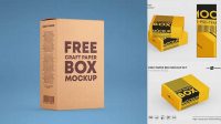 8518+ Matte Bottle with Paper Box PSD Mockup Free Downloadable Graphic Resource