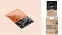 8522+ Kraft Cosmetic Sachet PSD Mockup Elegant Free Template