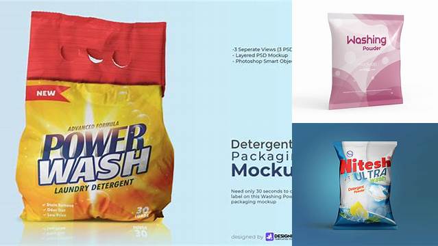 8526+ Washing Powder Mockup Best for Showcase