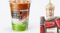 8527+ Iced Coffee Cup Mockup Free Best for Showcase