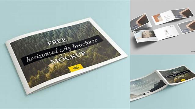 8529+ A5 Landscape Brochure Mockup Best for Showcase