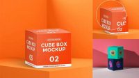 8531+ Stock Cube Pack PSD Mockup Front Unique and Editable PSD