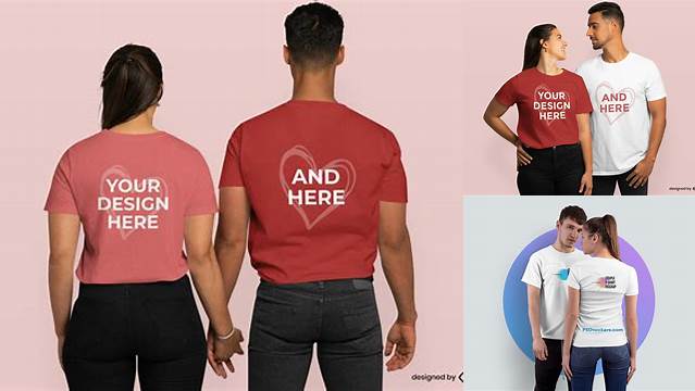 8532+ Mockup T Shirt Couple Free Include TIFF