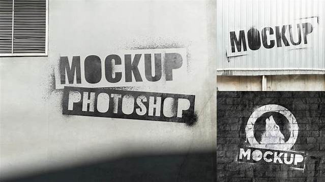 8533+ Stencil Mockup Mockup PSD