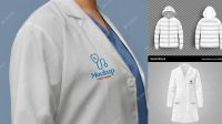 8536+ White Coat Mockup Free Mockup Templates